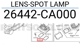 Nissan 26442CA000 LENS-SPOT LAMP