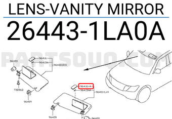 Nissan 264431LA0A LENS-VANITY MIRROR