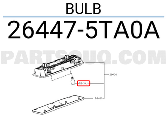 Nissan 264475TA0A BULB