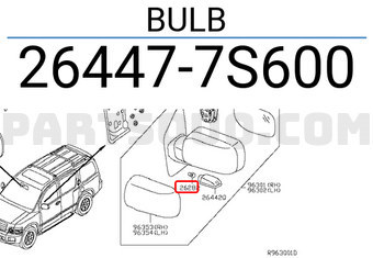 Nissan 264477S600 BULB