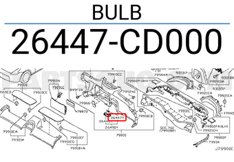 Nissan 26447CD000 BULB