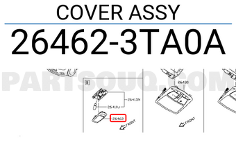 Nissan 264623TA0A COVER ASSY