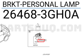 Nissan 264683GH0A BRKT-PERSONAL LAMP