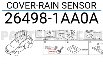 Nissan 264981AA0A COVER-RAIN SENSOR