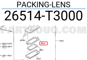 Nissan 26514T3000 PACKING-LENS