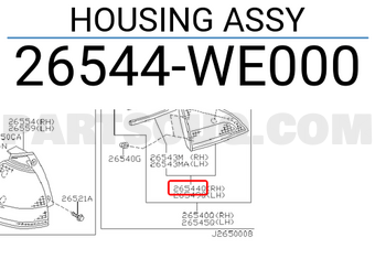 Nissan 26544WE000 HOUSING ASSY
