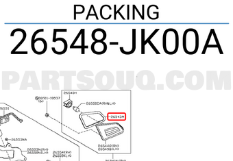Nissan 26548JK00A PACKING