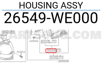 Nissan 26549WE000 HOUSING ASSY