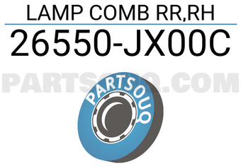 Nissan 26550JX00C LAMP COMB RR,RH
