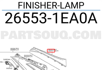Nissan 265531EA0A FINISHER-LAMP