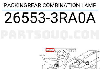 Nissan 265533RA0A PACKINGREAR COMBINATION LAMP