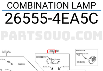 Nissan 265554EA5C COMBINATION LAMP