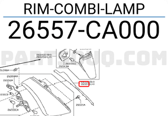 Nissan 26557CA000 RIM-COMBI-LAMP