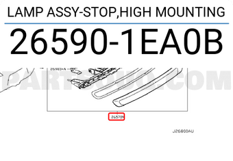 Nissan 265901EA0B LAMP ASSY-STOP,HIGH MOUNTING