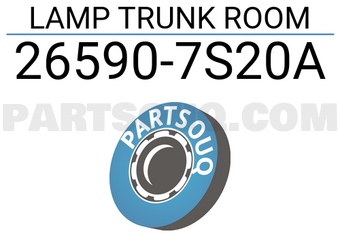 Nissan 265907S20A LAMP TRUNK ROOM