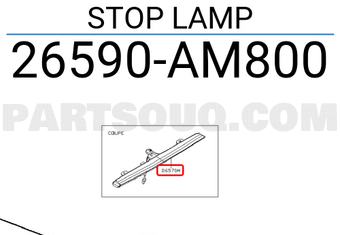 Nissan 26590AM800 STOP LAMP