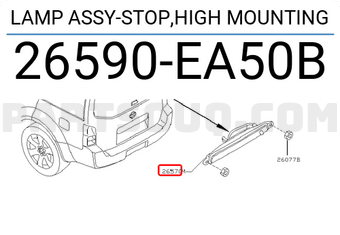 Nissan 26590EA50B LAMP ASSY-STOP,HIGH MOUNTING