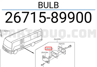 Nissan 2671589900 BULB