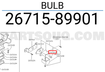 Nissan 2671589901 BULB