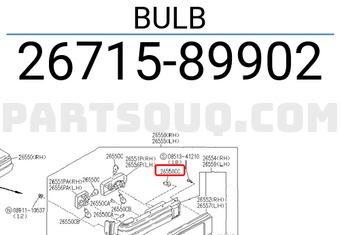 Nissan 2671589902 BULB