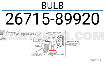 Nissan 2671589920 BULB