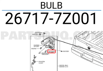 Nissan 267177Z001 BULB