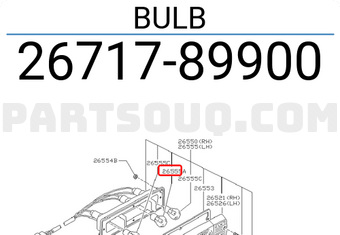 Nissan 2671789900 BULB