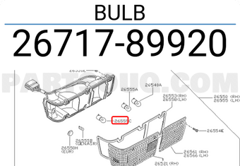 Nissan 2671789920 BULB