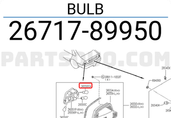 Nissan 2671789950 BULB