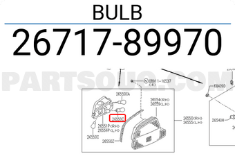 Nissan 2671789970 BULB