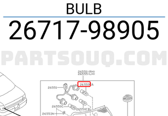 Nissan 2671798905 BULB