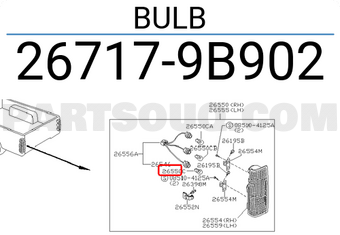 Nissan 267179B902 BULB