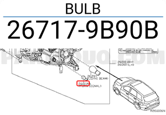 Nissan 267179B90B BULB
