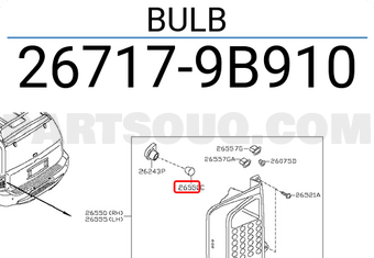 Nissan 267179B910 BULB