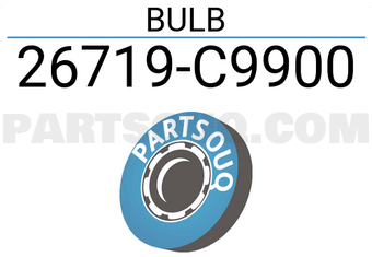 Nissan 26719C9900 BULB