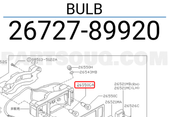 Nissan 2672789920 BULB