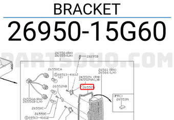 Nissan 2695015G60 BRACKET