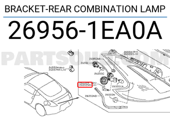 Nissan 269561EA0A BRACKET-REAR COMBINATION LAMP