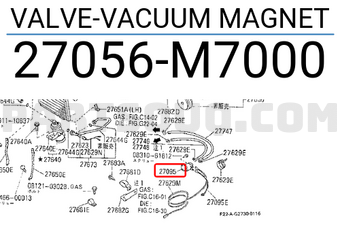 Nissan 27056M7000 VALVE-VACUUM MAGNET