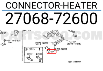 Nissan 2706872600 CONNECTOR-HEATER