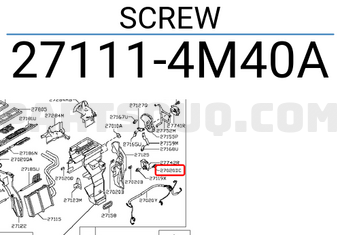 Nissan 271114M40A SCREW