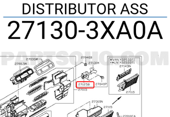 Nissan 271303XA0A DISTRIBUTOR ASS