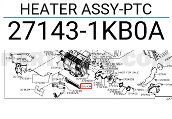 Nissan 271431KB0A HEATER ASSY-PTC