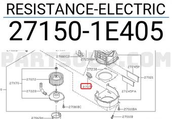RESISTANCE-ELECTRIC 271502J000 | Nissan Parts | PartSouq