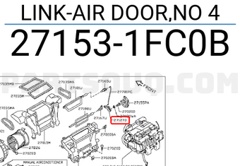 Nissan 271531FC0B LINK-AIR DOOR,NO 4