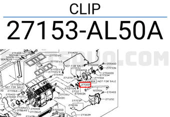 Nissan 27153AL50A CLIP