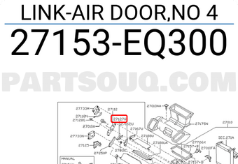 Nissan 27153EQ300 LINK-AIR DOOR,NO 4