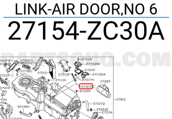 Nissan 27154ZC30A LINK-AIR DOOR,NO 6