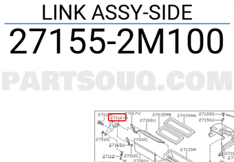 Nissan 271552M100 LINK ASSY-SIDE