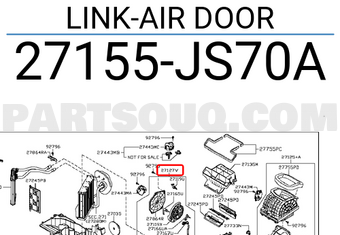 Nissan 27155JS70A LINK-AIR DOOR